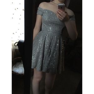 Beautiful Sliver- Sparkly Sequenced Dress🖤